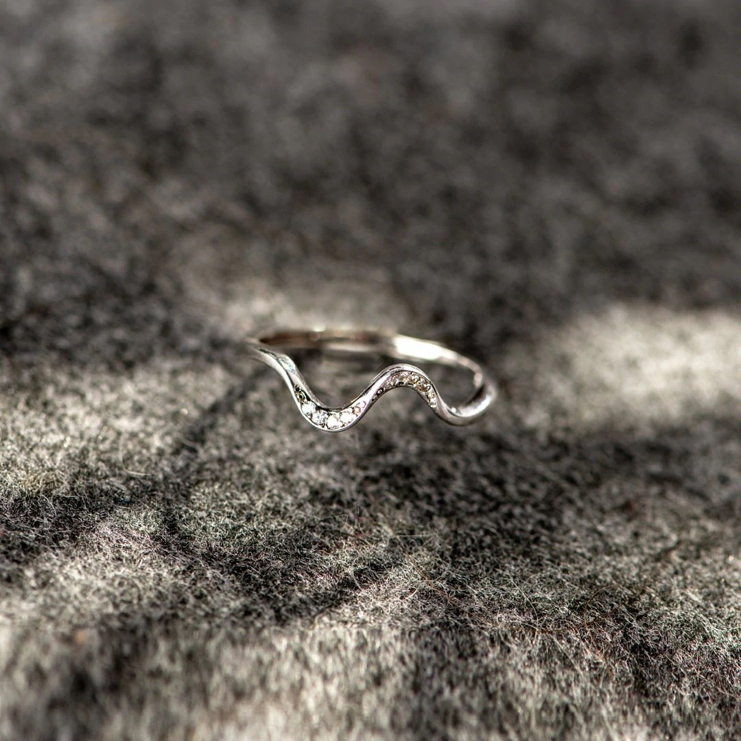 Water Wave Silver Ring in Fashion Design by My Store 4