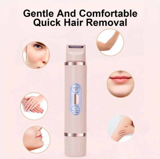 Dual-Head Electric Shaver Painless Women's Epilator Bikini Hair Removal Device Automatic Hair Trimmer Underarm Facial Lips Leg by My Store 4