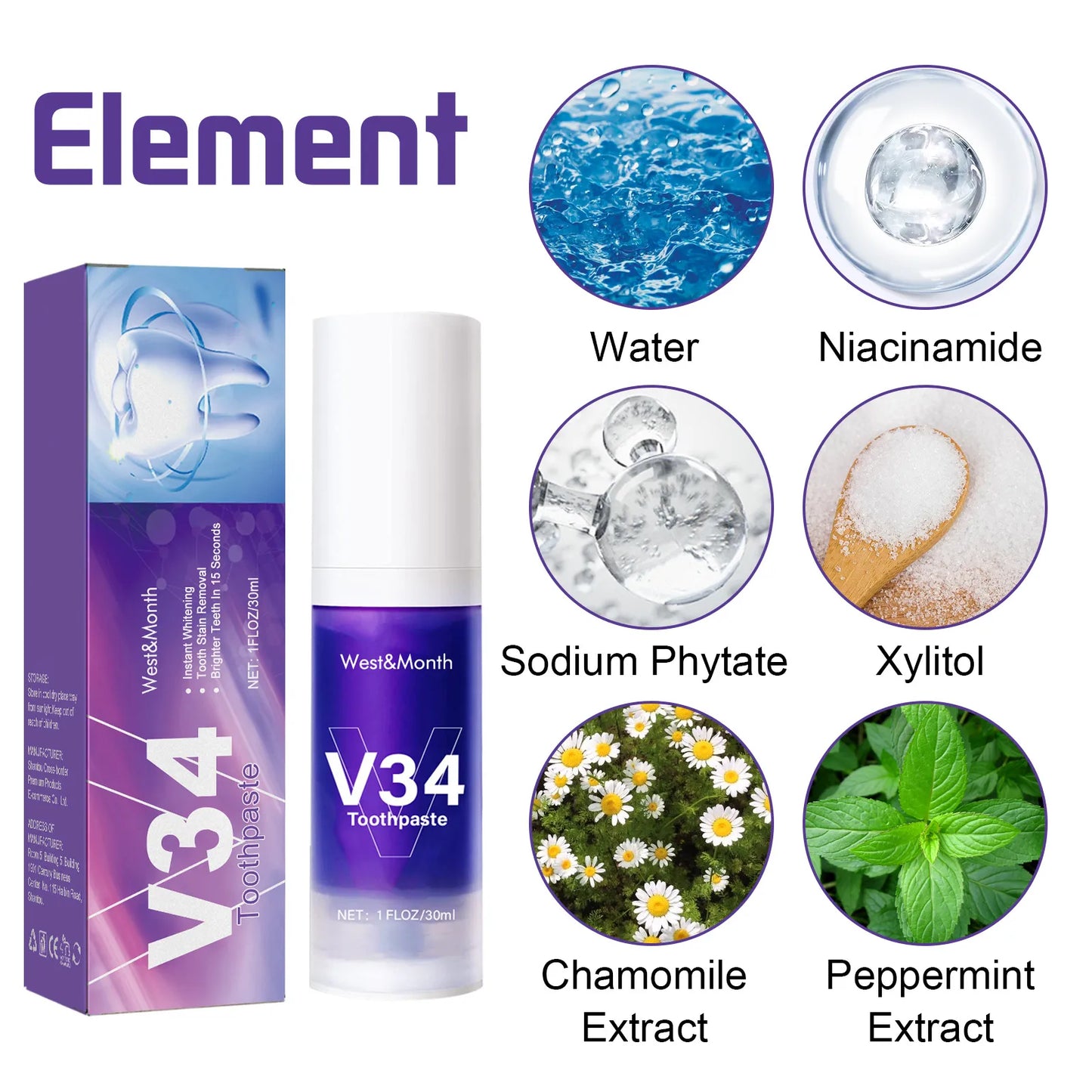 V34 Tooth Cleaning Mousse by My Store 4