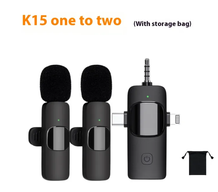 Wireless Collar Clip Microphone Three-in-one Three Connector Mini Microphone 35 Hole by My Store 4