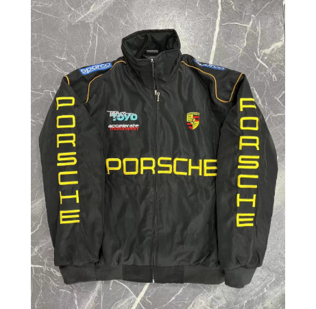 F1 Racing Jacket - Vintage Style Embroidered Outerwear by My Store 4
