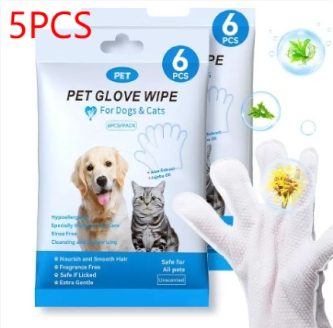 Pet Cleaning Gloves & Wipes by My Store 4