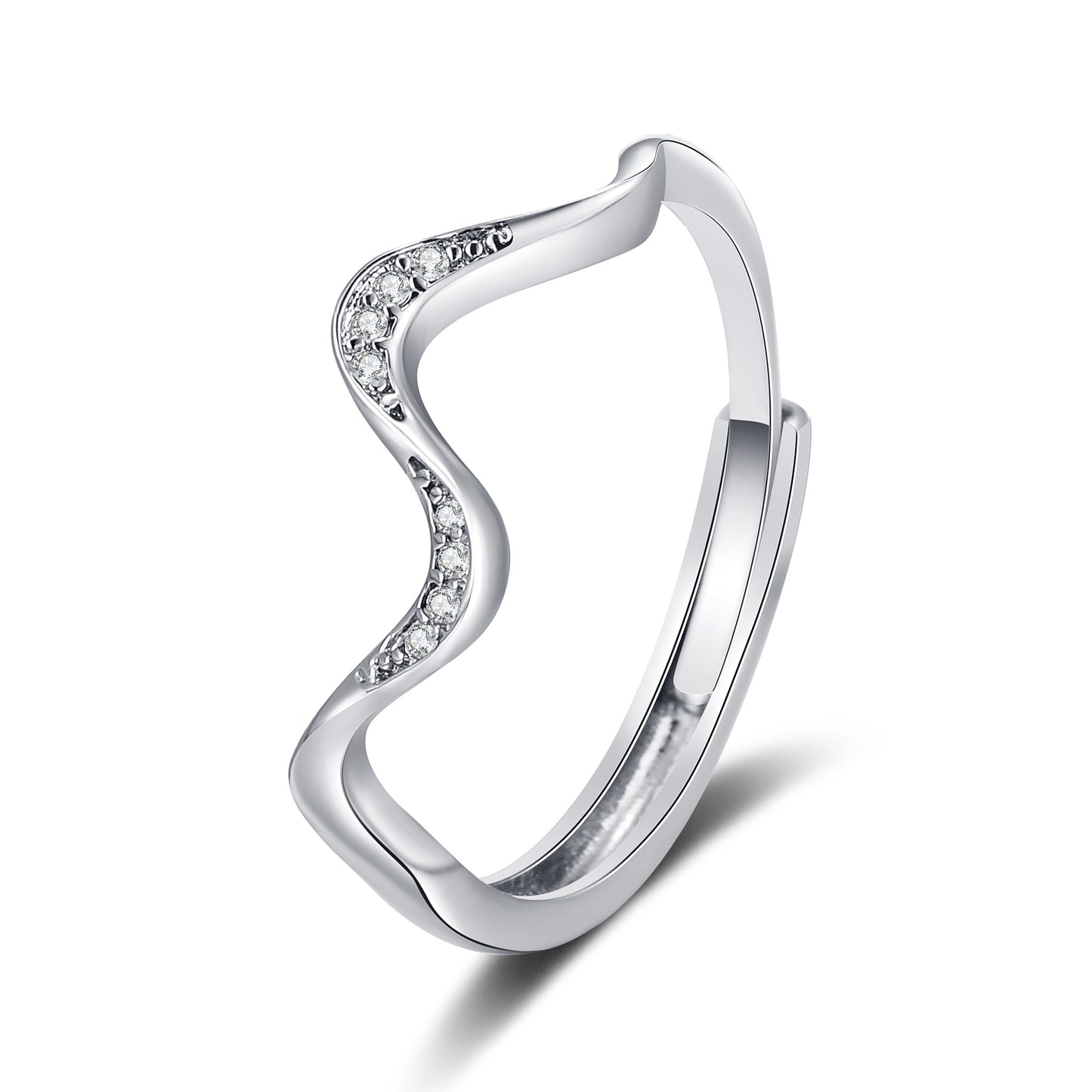 Water Wave Silver Ring in Fashion Design by My Store 4