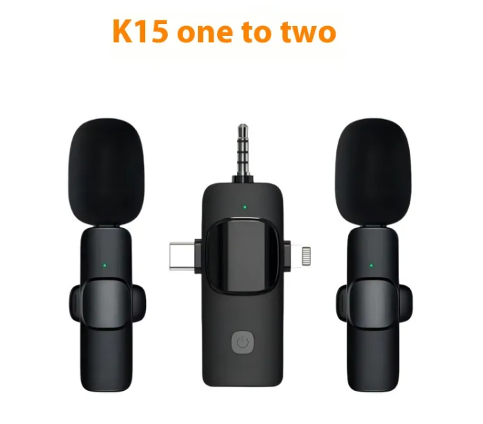 Wireless Collar Clip Microphone Three-in-one Three Connector Mini Microphone 35 Hole by My Store 4