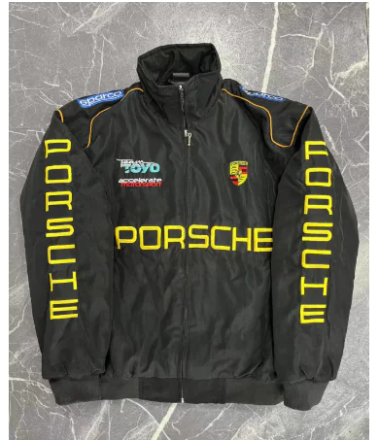 F1 Racing Jacket - Vintage Style Embroidered Outerwear by My Store 4