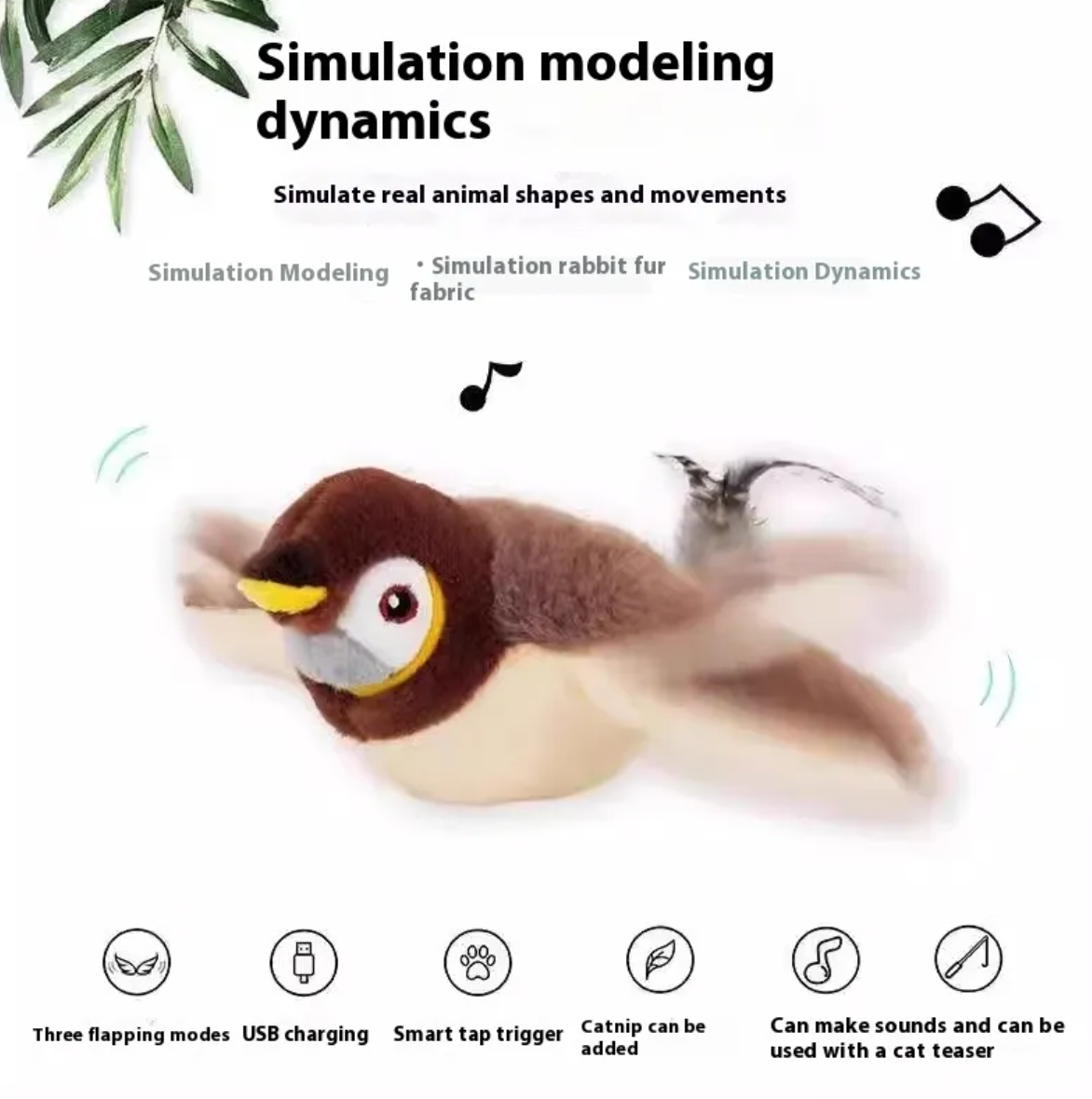 Plush Bird Pet Toy by My Store 4
