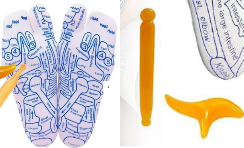 Reflexology Socks with Massage Tool (One Set) by My Store 4