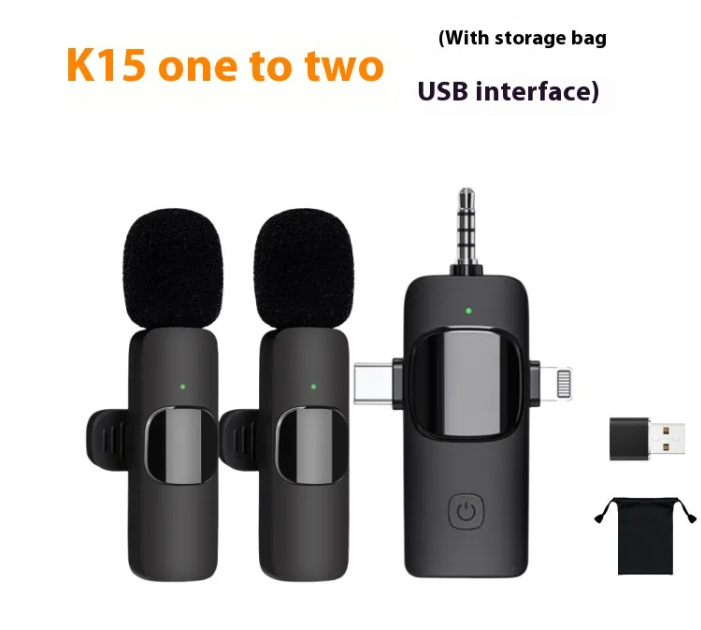 Wireless Collar Clip Microphone Three-in-one Three Connector Mini Microphone 35 Hole by My Store 4