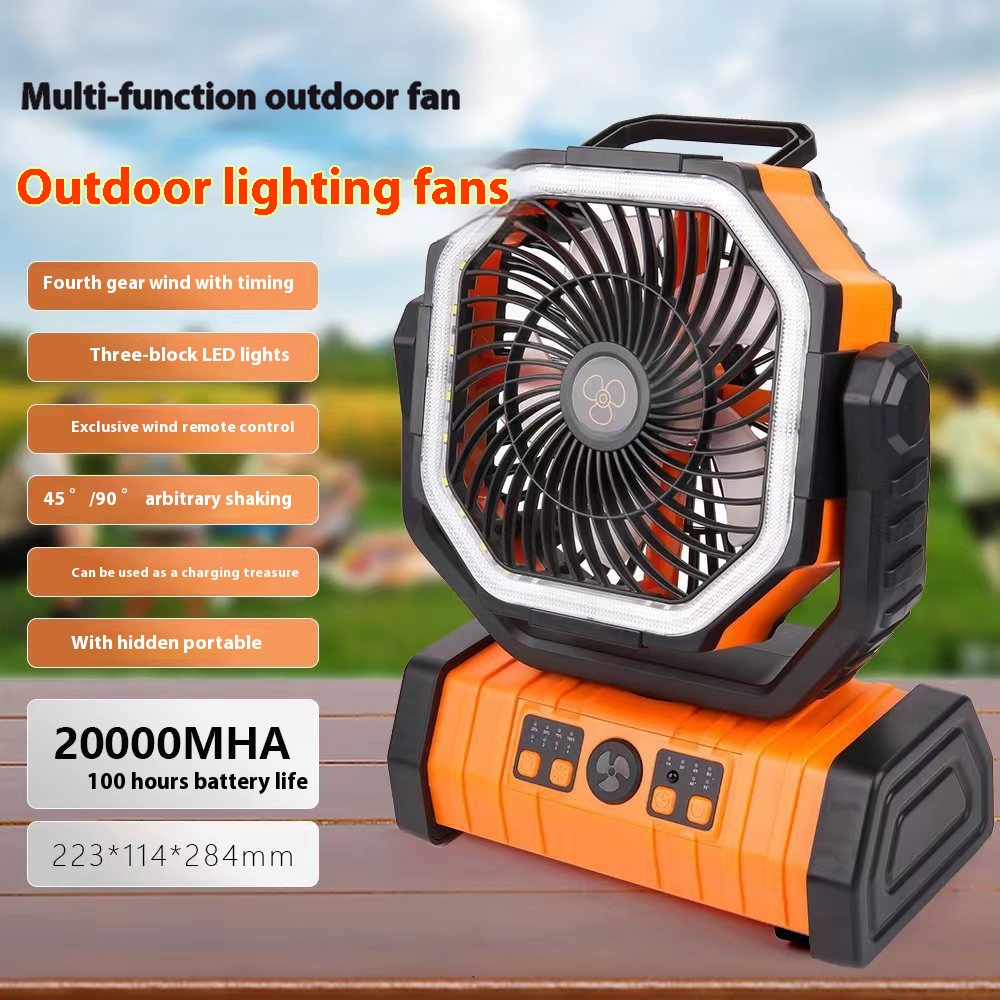 Outdoor Household Power Bank LED Light Camping Fan by My Store 4