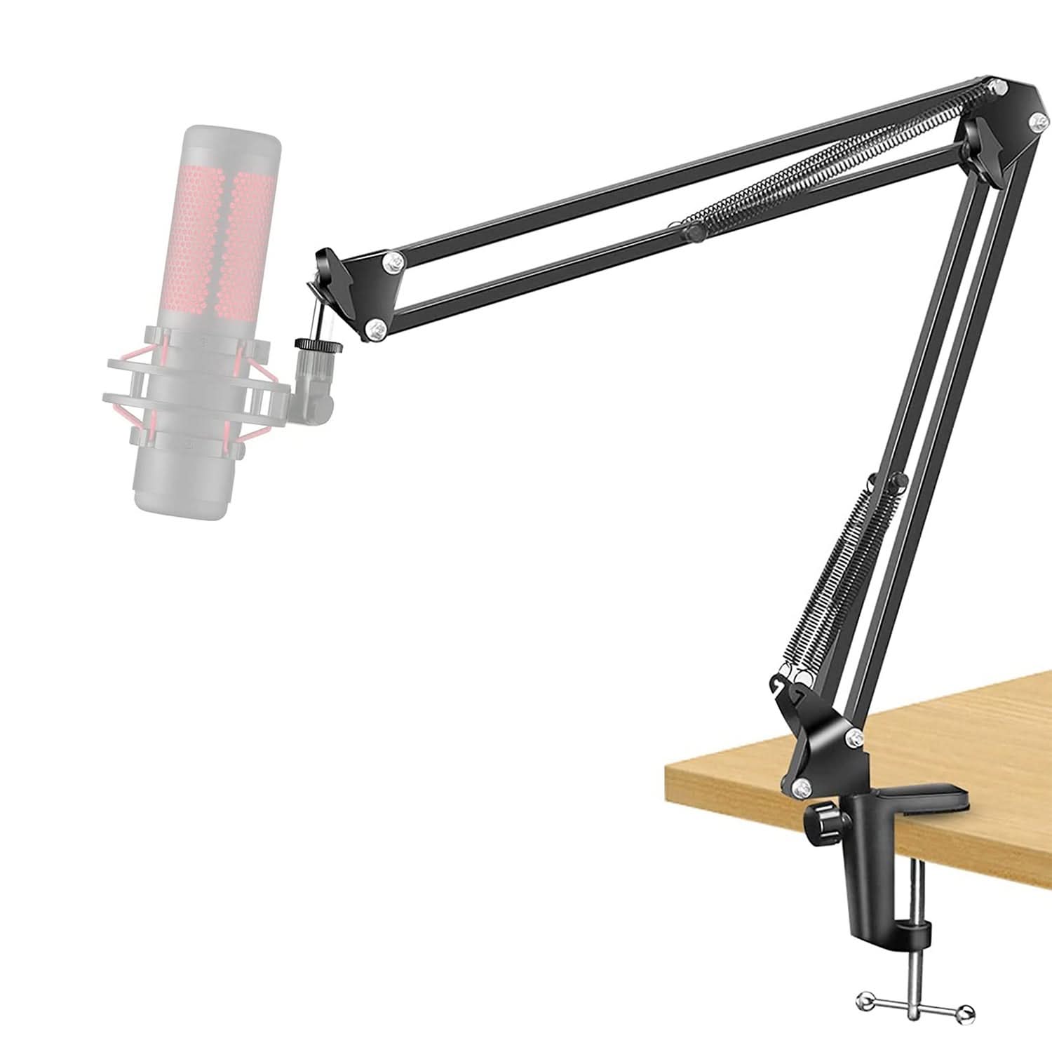 5Core Microphone Boom Arm Desk Mic Stand Adjustable Clamp Suspension Boom Stands BLACK by My Store 4
