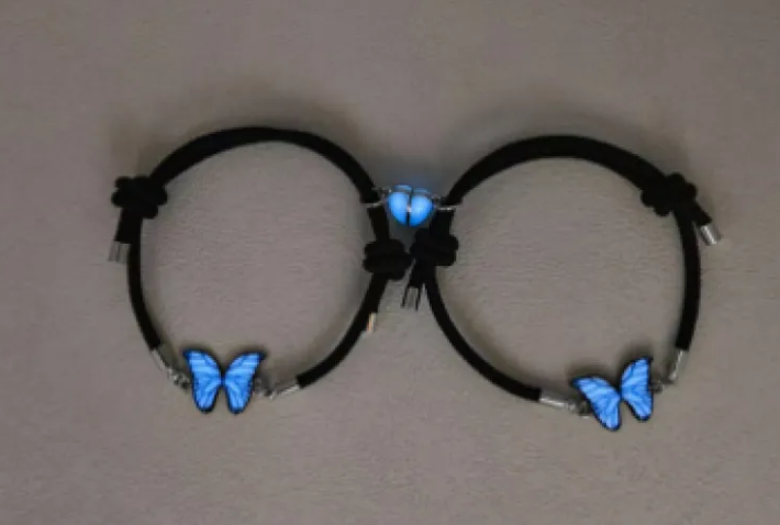Blue Luminous Smart Butterfly Necklace by My Store 4