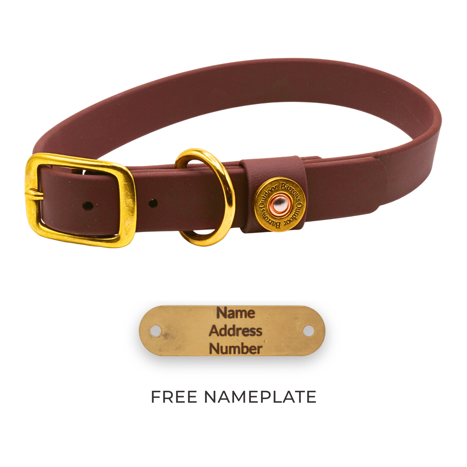 Barrows Dog Collar - Brown by Barrows Outdoor