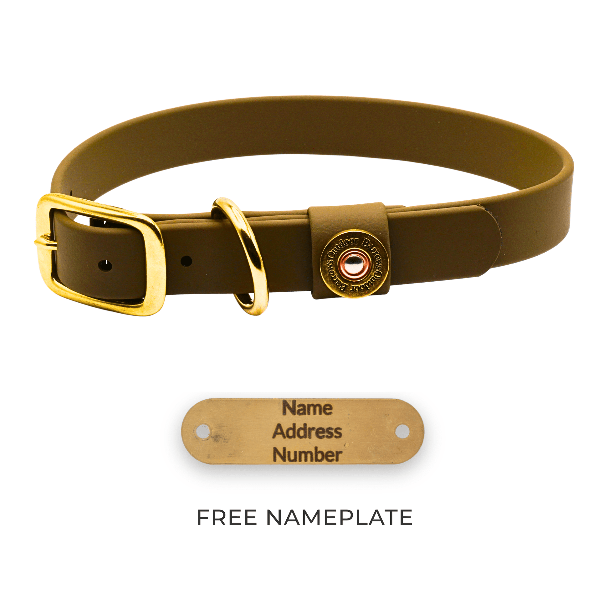 Barrows Dog Collar - OD Green by Barrows Outdoor