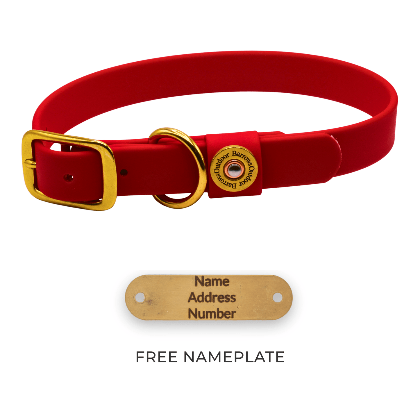Barrows Dog Collar - Red by Barrows Outdoor