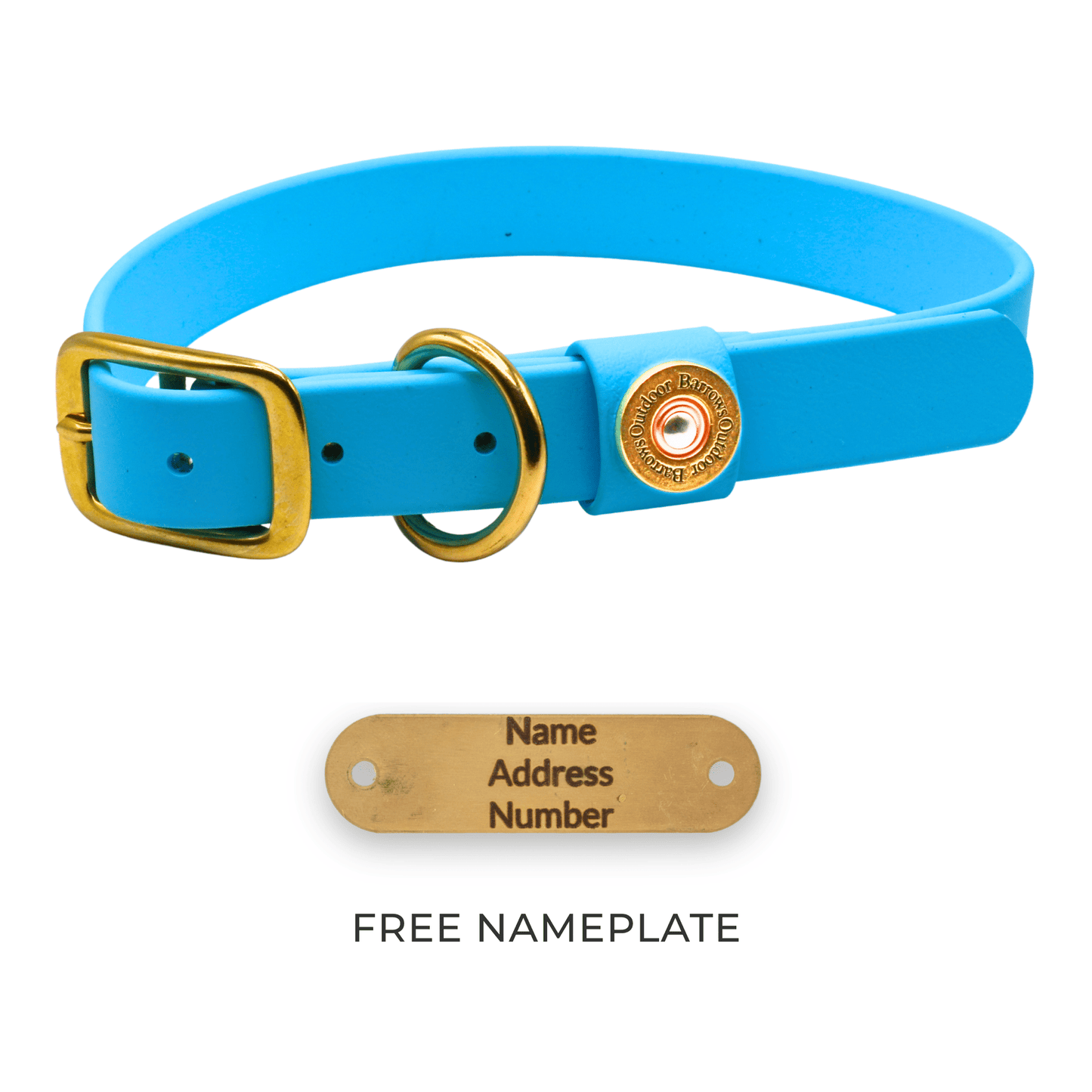 Barrows Dog Collar - Teal by Barrows Outdoor