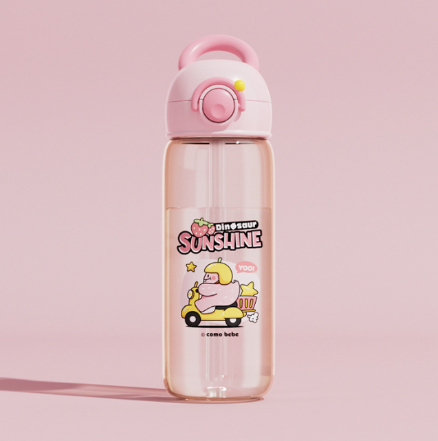Children's Whale Cartoon Diving Fountain Water Bottle - Tritan Leakproof Sippy Cup (Various Sizes & Colors) by My Store 4