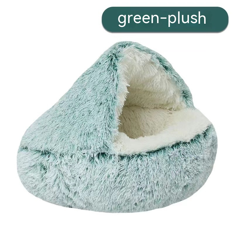 Cozy Nest Semi-Closed Pet Bed for Cats and Small Dogs by My Store 4