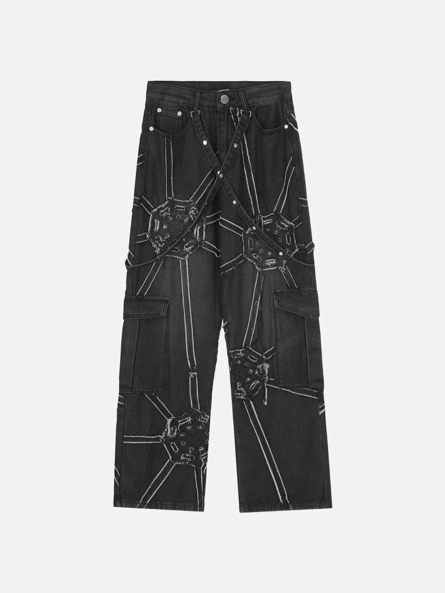 Spider Denim Pants by My Store 4