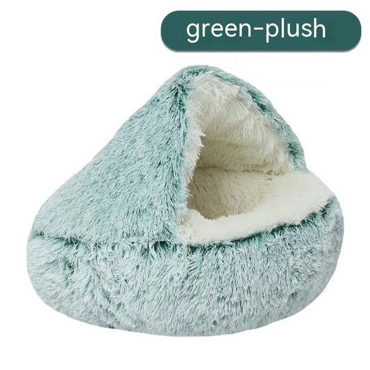 Cozy Nest Semi-Closed Pet Bed for Cats and Small Dogs by My Store 4