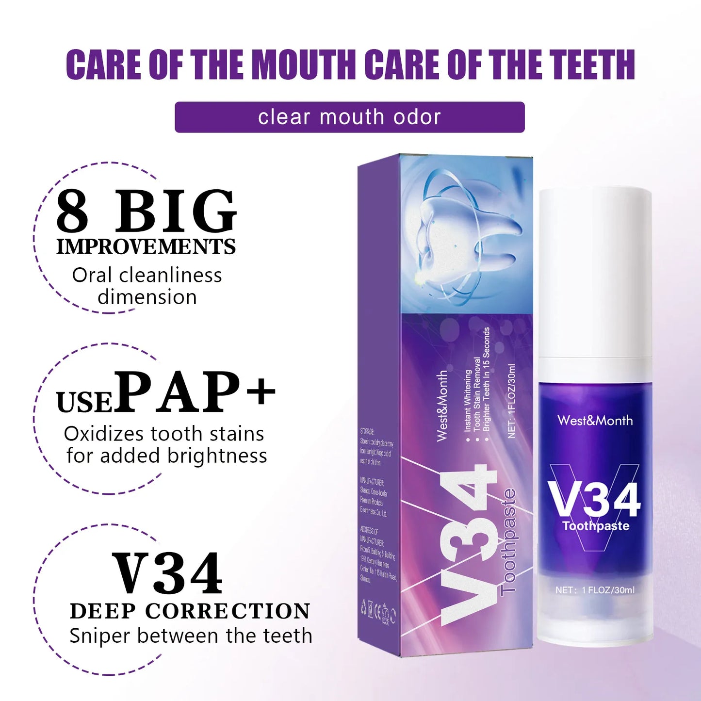 V34 Tooth Cleaning Mousse by My Store 4