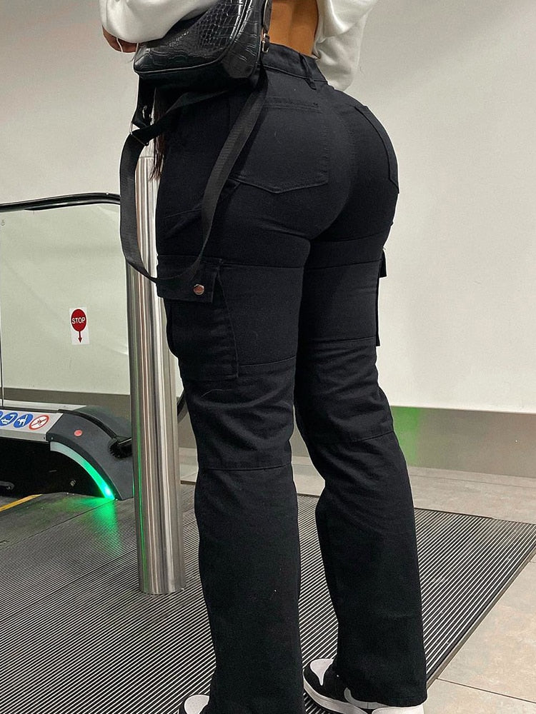 High Waist Cargo Pants Stylish by My Store 4