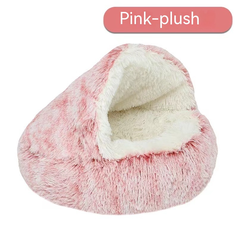 Cozy Nest Semi-Closed Pet Bed for Cats and Small Dogs by My Store 4