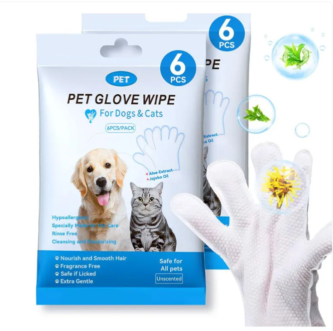 Pet Cleaning Gloves & Wipes by My Store 4