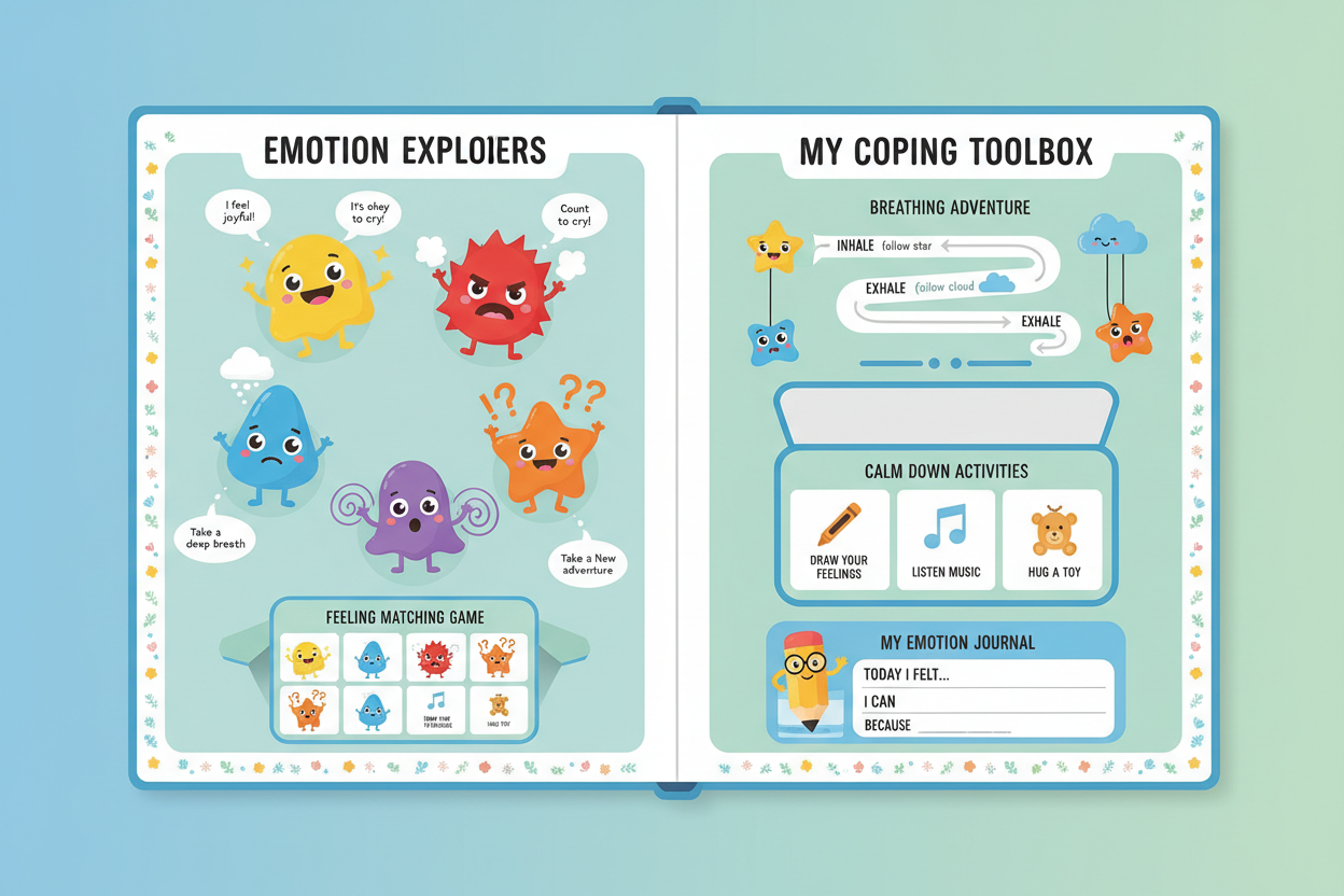 ADHD Summer Break Daily Planner for Kids — Digital Download by Creative Minds
